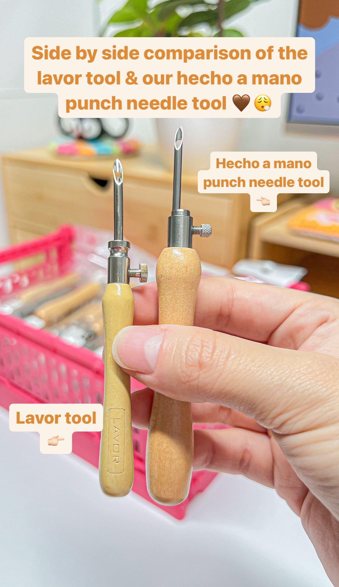 Hecho a mano Punch needle tool