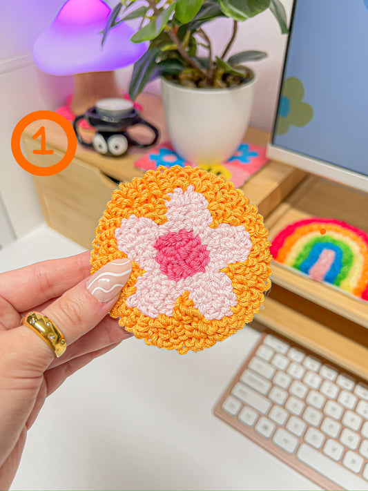 Flower car coaster